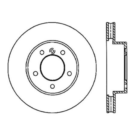 Centric StopTech Cryostop Premium High Carbon Rotor; Front, StopTech 125.34075CRY